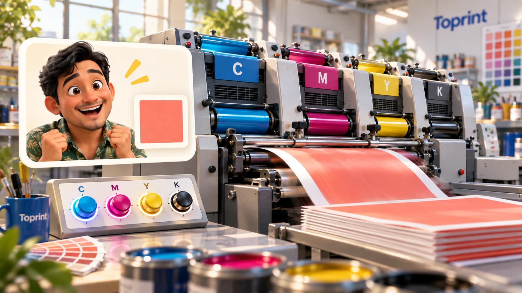 Chromatic Rush CMYK colour matching printing game