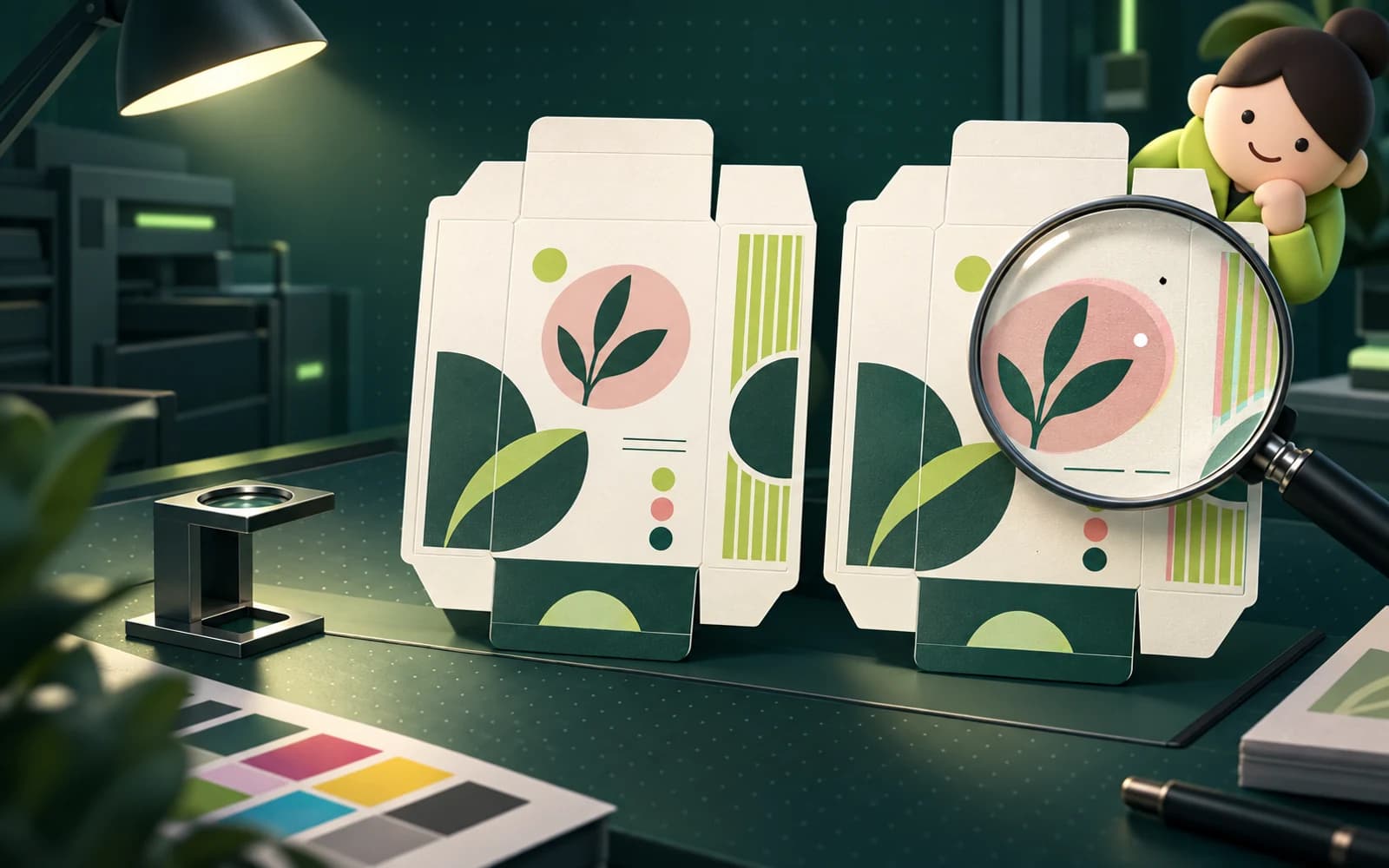 Proof Patrol packaging print quality-control game